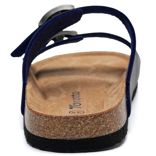 Image of Torotto Kids Sandals Boys Girls Slide Summer Non-slip Cork Glitter Toddler Slippers with Adjustable Straps for Indoor & Outdoor