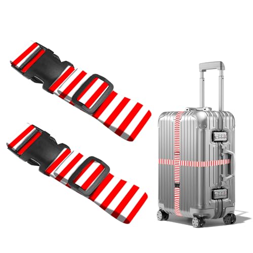 Image of Nuxovilar Luggage Straps Set for Suitcase 1.96x90.5in Polyester