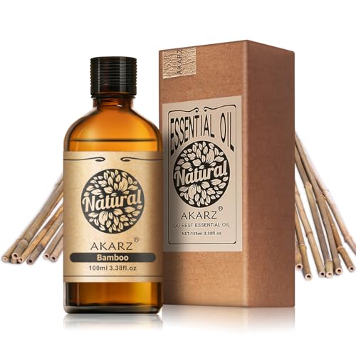 AKARZ Aceite esencial 100 ml de aceite natural puro para la fabricación de velas, productos para el cuidado de la piel DIY Masaje, Relajación Spa en casa (Bambù)