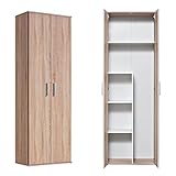 KOMBINIERBAR! Unsere schlichten basiqs Mehrzweckschränke sind in Dekor & Maßen perfekt aufeinander abgestimmt sodass du sie nahtlos zu einer schicken Schrankwand kombinieren kannst, z.B. mit Eckschrank 'Der Lange' oder Mehrzweckschrank mit Schublade 'Der Praktische'.