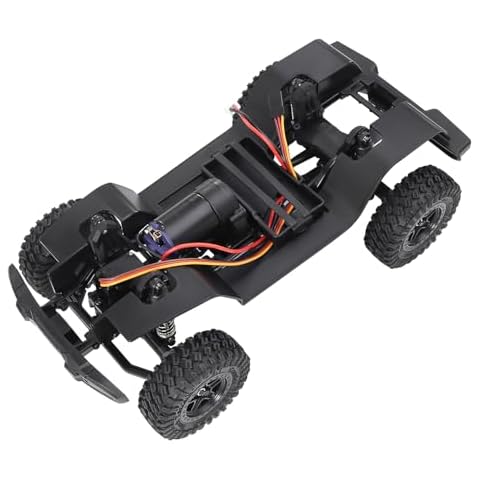 FACCNOY TRX4M 155mm 6.10in Wheelbase Assembled Frame Chassis Front Rear Axles Gearbox for 1/18 AX-8560 Rc Crawler TRX4-M Bronco Defender Cover