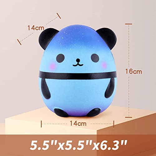 Anboor 5.5" Squishies Jumbo Panda Egg Creamy Candy Ice Cream Slow Rising Scented Kawaii Squishies Animal Toy For Collection Stress Relief Kid's Toys (Galaxy) #TOP1