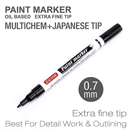 Zeyar Oil-Based Paint Markers, Expert Of Rock Painting, Extra Fine Point, 48 Colors, Ap Certified. Permanent Ink & Waterproof, Works On Rock, Wood, Glass, Metal, Ceramic And More (48 Colors) #TOP4