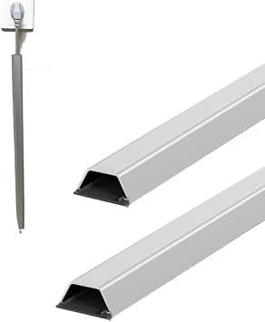 Wall Cord Hider Self-Adhesive Wire Cover Raceway for Walls,Cable Cover Channel,Wire Organizer Duct Kit2 Pack,W 15mm