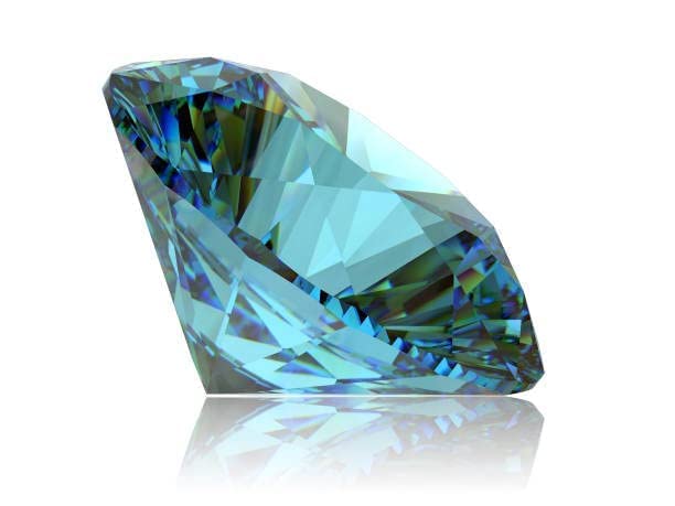8.25 Carat I Certified Blue Zircon Stone I Round Shape Cubic Blue Diamond Gemstone-image-45