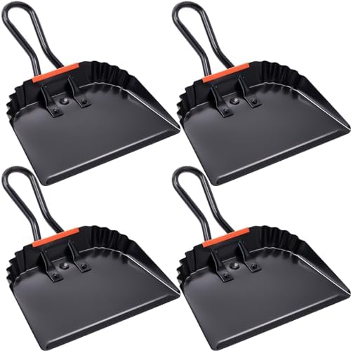 Amazon.com: Mumufy 4 Pack Industrial Metal Dustpan 12