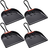 Mumufy 4 Pack Industrial Metal Dustpan 12