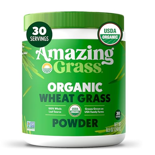 Amazing Grass Wheat Grass Powder – 30 Servings Energy & Detox