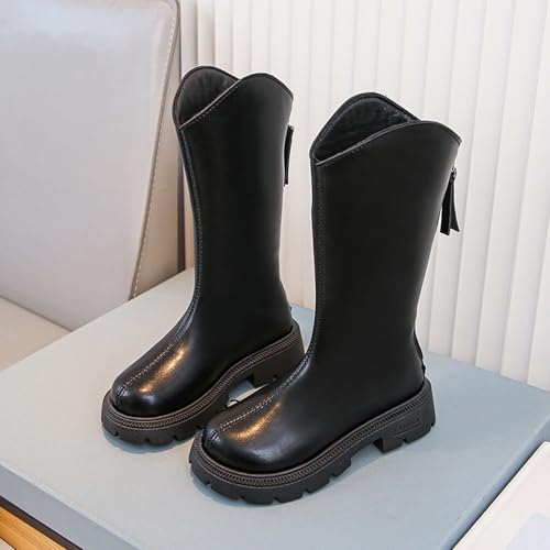 Kids Platform Knee High Boots Fashion Back Zipper Tall Riding Boot Waterproof Fall Winter Dress Shoes Casual Long Boots2
