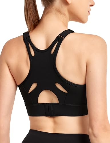 イベット スポーツブラ 揺れない レディース 肩紐調整 脇高 ホック Xバック 大きいサイズ スポブラ 一体型カップ ノンワイヤー アクティブ ランニング ブラジャー 3XL Plus ブラック
