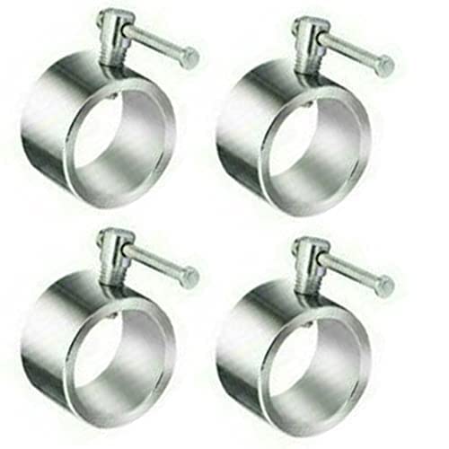 Verrous pour barre de gym : lot de 4 colliers de serrage robustes de 25mm