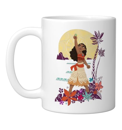 Disney Princess Moana Heart of Te Fiti Ceramic Mug, White, 11oz