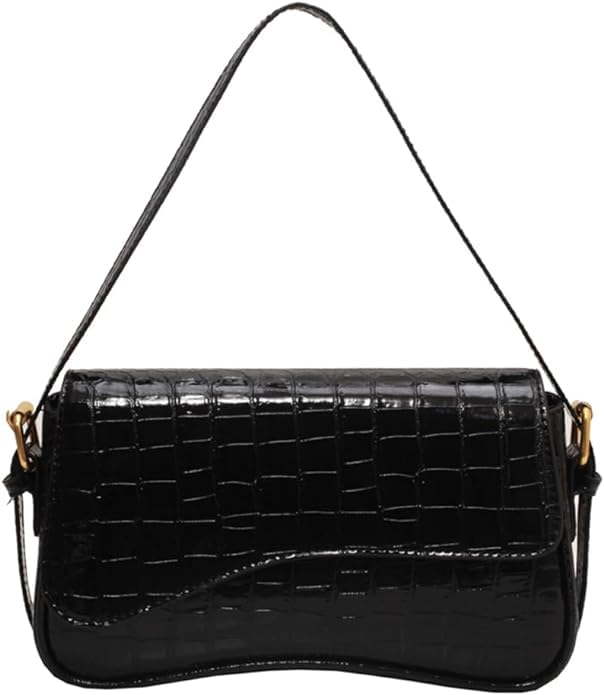 Image of PU Leather Tote Bag for Women with 2 Removable Straps and Zipper Closure
