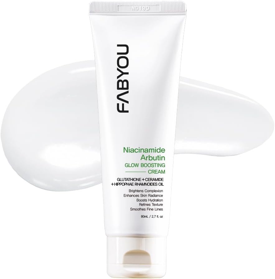 Niacinamide Arbutin Glow Boosting Cream 2.71 fl oz - Korean Skin Care for Long-Lasting Hydration & Smooth, Even Skin Tone with 10% Niacinamide & Arbutin, Deep Moisture Cream for Face