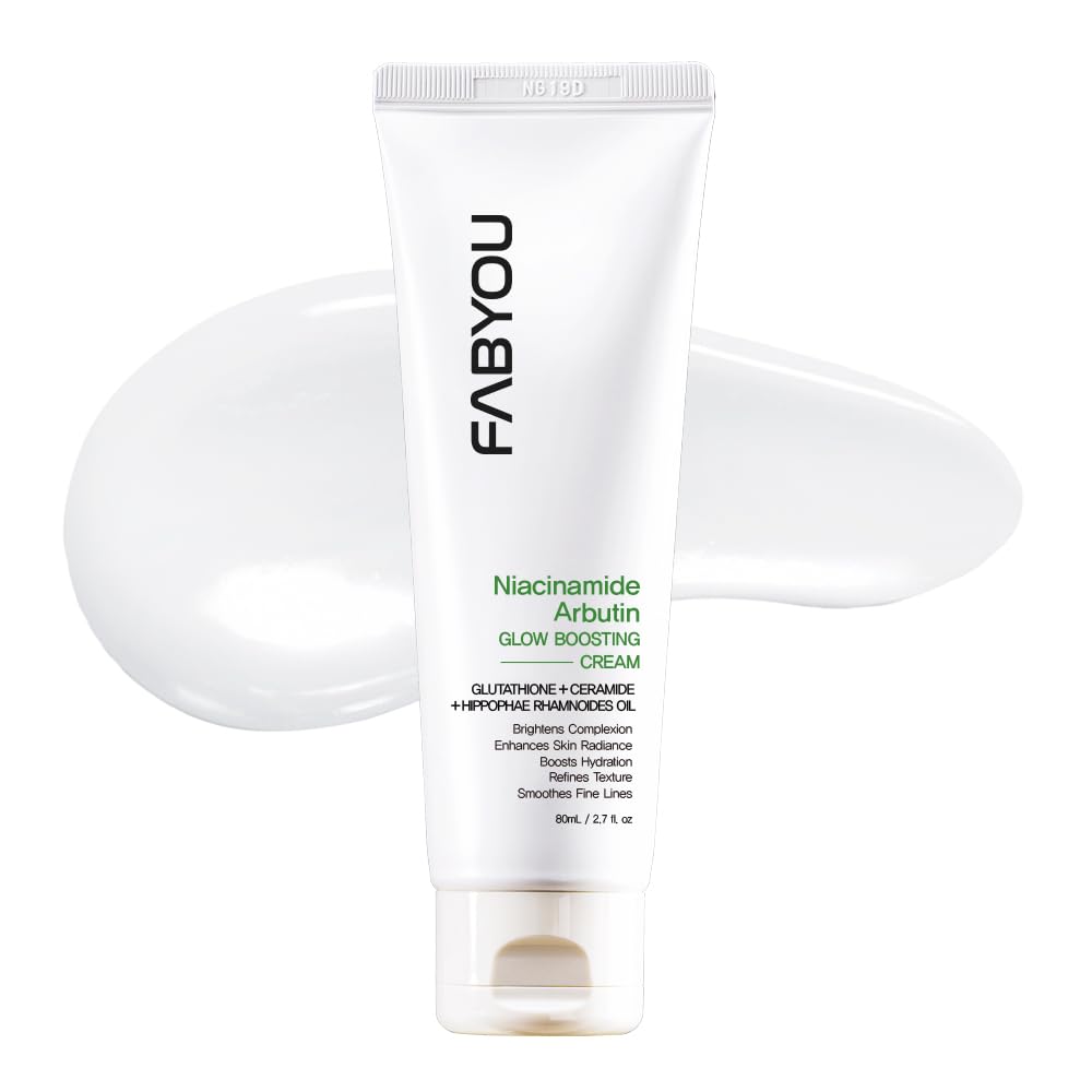 FABYOU Niacinamide Arbutin Glow Boosting Cream 2.71 fl oz - Korean Skin Care for Long-Lasting Hydration & Smooth, Even Skin Tone with 10% Niacinamide & Arbutin, Deep Moisture Cream for Face