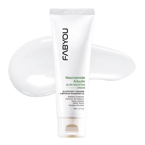 Niacinamide Arbutin Glow Boosting Cream 2.71 fl oz Cuidado de la piel coreano para una hidratación duradera y un tono de piel suave y uniforme con