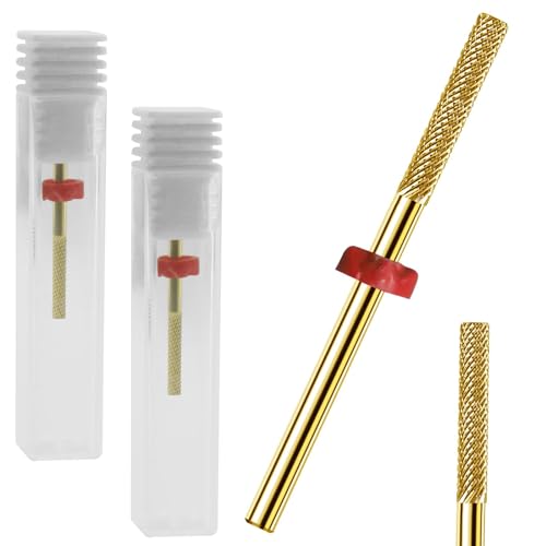 2Pcs Cleans Dead Nail Supplies, Carbide Drill Bits Remover Nail Drill Bits, Drill Bits Nail Tech Suitable for Nail Drill, Cuticle Bit for Electric Cuticle Drill Bits Nail File Nail Bits for Nails