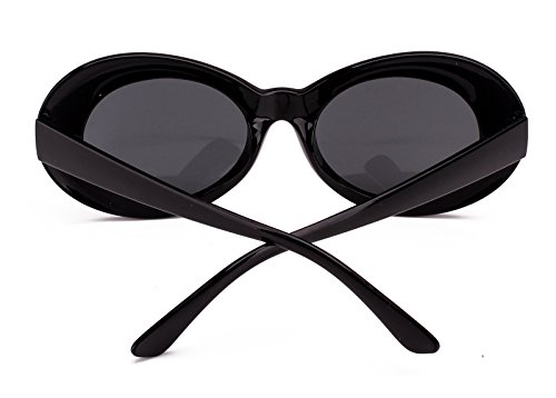 Womens Mens Cat Eye Bold Retro Oval Sunglasses Thick Frame4