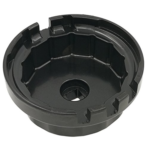 Oil Filter Cap Removal Tool Aluminum Cup Wrench 64Mm 14 Flute For Toyota Lexus Scion 2.5L To 5.7L Engines With Cartridge Style Oil Filter Housings Fits Camry, Rav4, Highlander, Sienna, Tundra And More #TOP5