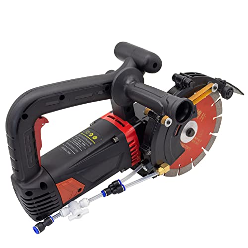 Vicsec 8'' Electric Concrete Saw 4800W Wall Chaser Concrete Cutter For Brick, Concrete Wall, Granite, Marble, Tile With 8" Saw Blade, Water Pump, Water Hose #TOP5
