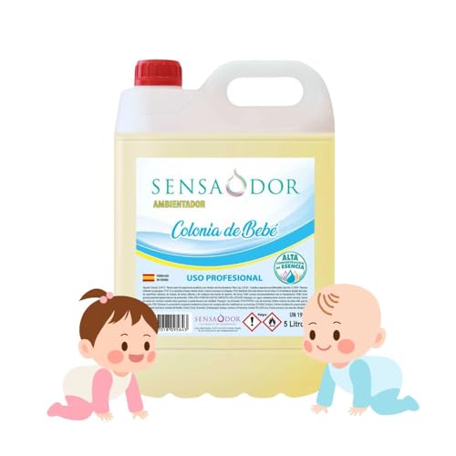 Ambientador Colonia bebé SENSAODOR, 5 Litros, azul, Garrafa,...