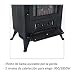 HOMCOM Chimenea Electrica Vertical 41,5x28x54,8cm 950/1850W Efecto Leña Ardiendo(Tipo 5)
