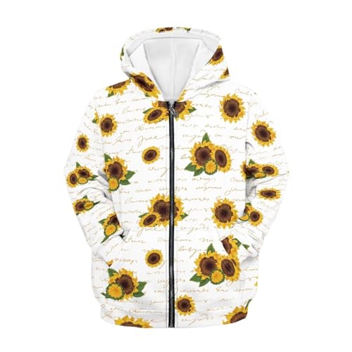 AmzPrint Zip Up Hoodies For Girls Fall Lightweight Long Sleeve Graphic Hoodie Jackets Tops With Pocket