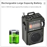 DollaTek HRD-700 Pocket Retro Mini Radio 10-Band Bluetooth AM FM SW Radio Digital Retro Rechargeable Radio - Image 7