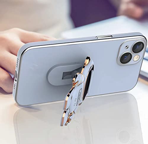 Kunyehdo スマホケース iPhone 14 ケース カバー 対応 可爱い 人気 おしゃれ 韓国 お洒落くすみカラー ツヤ 光沢 立体 宇宙飛行士 宇宙 流行 スタンド かわいい おもしろ iPhoneケース アイフォンケース 耐冲撃 落下防止 携帯ケース （iPhone14，緑）