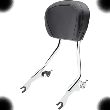 TM NEXDYNAMI Detachable Backrest Compatible with Cobra/Harley Davidson/FatBoy/Softail/Heritage Softail Chrome