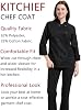 Chaqueta de chef para mujer KITCHIEF, manga larga, doble botonadura, uniforme para cocina, restaurante, panadería 4