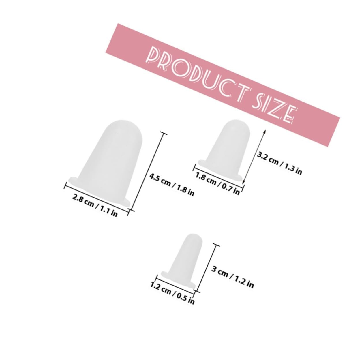 VALICLUD 6 pièces Couvre-Embouts de Douilles Pâtisserie Silicone Souple Protection Anti-Rayures pour Décoration Gâteaux Petit Moyen Grand Accessoires Réutilisables pour Poche à Douille