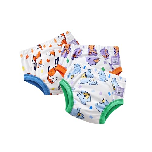 Bambino Mio Wiederverwendbare Töpfchen-Trainingshose, 3er-Pack (3-4 Jahre - Tiere im Freien) Für Jungen Und Mädchen, Baby und Kleinkind