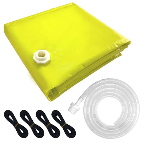 7' X 7' Drain Tarp Heavy Duty Ceiling Leak Diverter Yellow Roof Ceiling Leak Drip Diverter Tarp Kit (7' x 7')