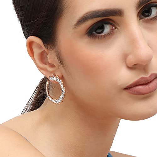 Image of SOHI Hoop Earring For Women and girls, Indo-western Earrings, Fashion Accessories, jewellery for women, Fancy earrings, artificial earrings for ladies