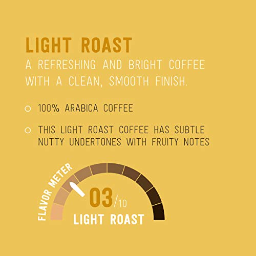 Image of Amazon Brand - Happy Belly Light Roast Coffee Pods, Compatible with Keurig 2.0 K-Cup Brewers, 100 Count