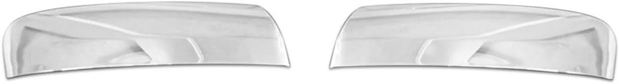 OMAC Auto Exterior Accessories Stainless Steel Chrome Rear Bumper Corner Guard Covers Trim Set 2 Pcs. | Fits Fiat 500L 2018-2020