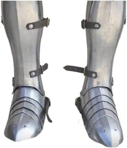 Medieval Gothic Sabatons Knights Larp Armor leg guard Shoes Roleplay Cosplay Iron Steel Feet Armor shoes Pair of Warrior Sabatons leg plate