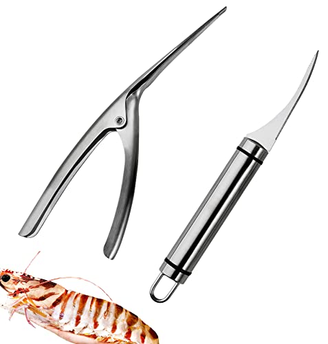 Broyeur Shrimp Deveiner Tool And Shrimp Peeler Setr, 2 Pcs Shrimp Knife Shrimpthread Knife Shrimp Deveining Tool，Toad Fish Shrimp Cleaner Peels Prawn Outer Shell Deveins. #TOP8
