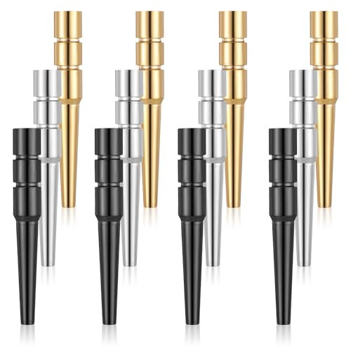 12 Pcs Metal Cribbage Pegs Fit 1/8 Holes Cribbage Board Pegs for Many Chessboards 3 Colors Peg Templates for Traditional Board