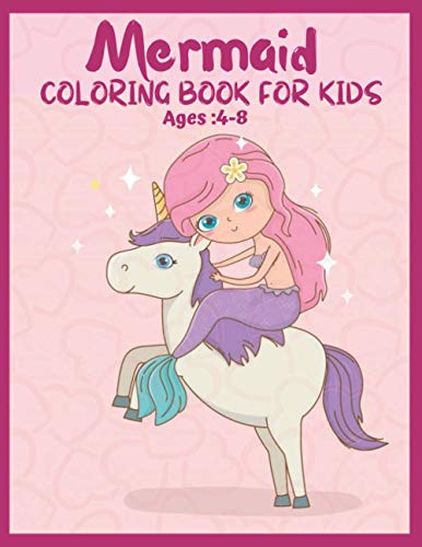 Mermaid coloring book for kids Ages :4-8: A bundle of unique mermaid coloring patterns for kids perfect and cute easy educational Coloring and ... kids who love to color in toddler pattern. image 2