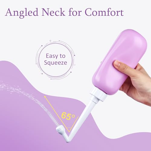 Image of Portable Bidet Travel Large Capacity 15.8oz Personal Toilet Handheld Purple