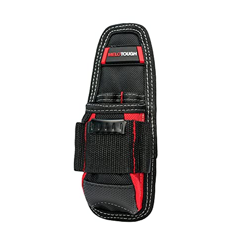 MELOTOUGH Small Pouch - Technician's Clip-on Tool Holster, Mini Electrical Holder in Red