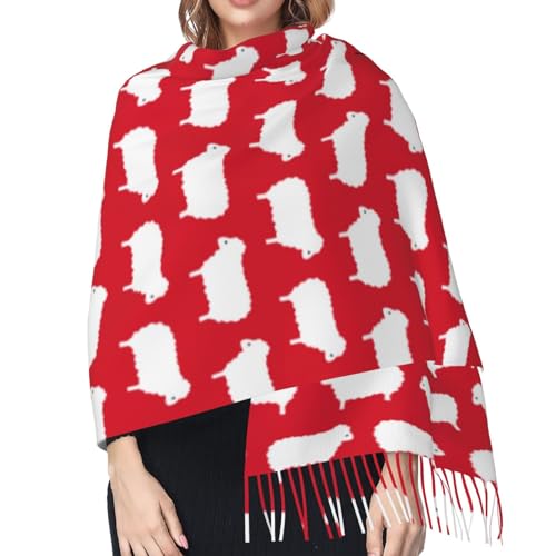 Black Sheep Sweater Pattern Cashmere Fringe Scarf Autumn And Winter Silk Scarves Are The Most Soft And Comfortable.4
