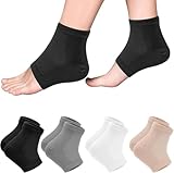 Fjquamitix tallone in gel con area aperta alle zampe tallone umidificante per piedi secchi e crepe tallone corneale morbido per la riparazione (Nero, Grigio, Bianco, Colore della pelle)