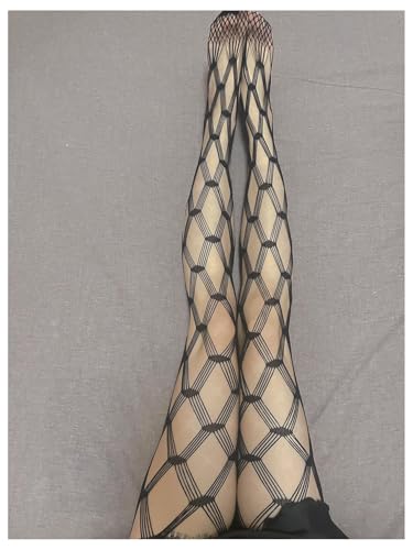 Image of SHENHE Women's Ripped Tights Gothic Punk Hollow Distressed Y2k Tights Stockings Pantyhose
