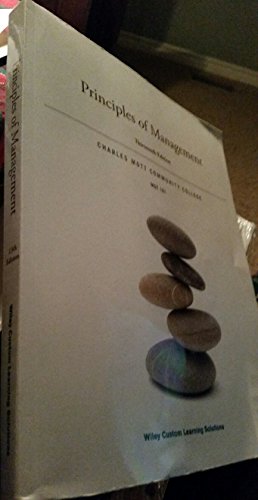 Principles of Management 1119132932 Book Cover