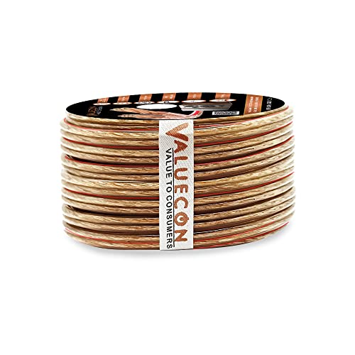 Image of 16 Awg X 100 Feet Speaker Cable 99.9% Pure Oxygen-Free Copper Ofc Premium Speaker Wires For All Types Of Banana Plugs (1.5 mm)