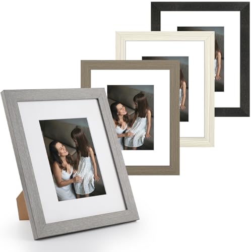 Golden State Art 8x10 Picture Frame Set of 4,Display 5x7 Photo, Multicolour