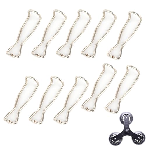 UtySty 10 Pack Shopping Cart Wheels Cotter Pins Replacement Stair Climbing Cart Wheel Pin Lock Clips for Utility Cart Grocery Cart with Wheels Foldable Collapsible Shopping Stair Climber Carts